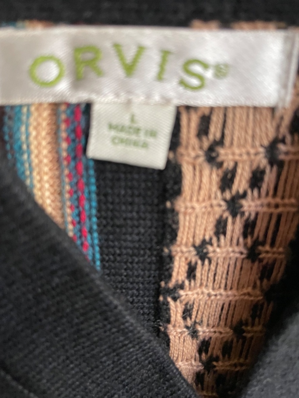 PRICE DROP! Orvis Aztec Southwestern Knit Long Open Front Wrap - Women's L - Picture 4 of 13